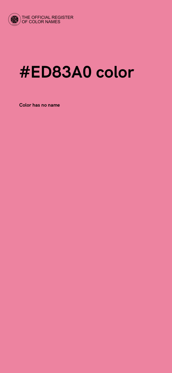 #ED83A0 color image