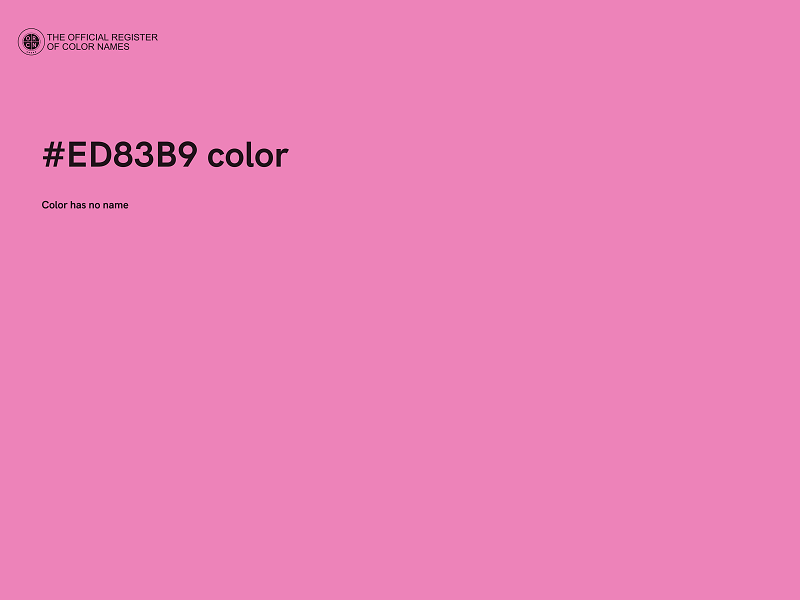 #ED83B9 color image