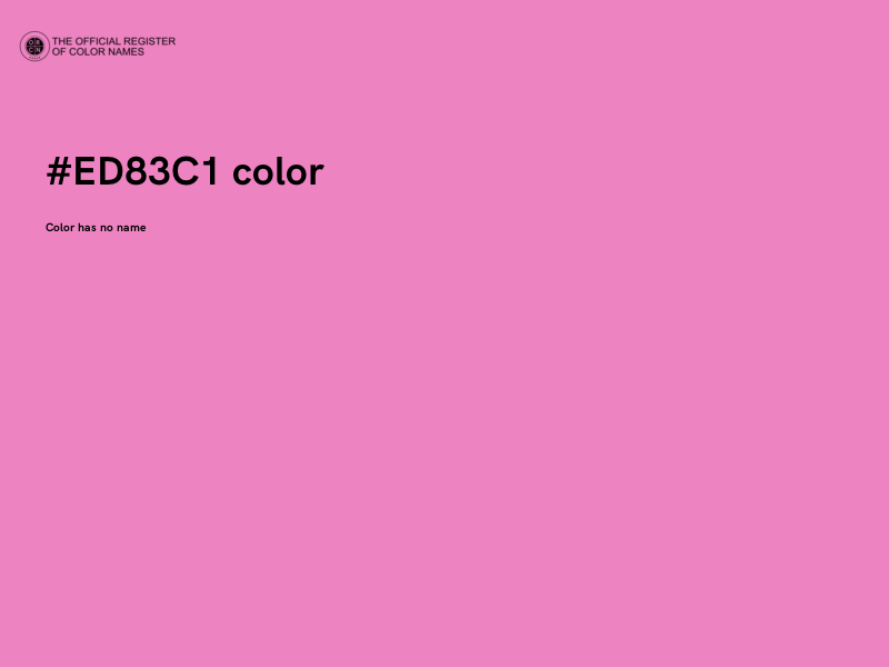 #ED83C1 color image
