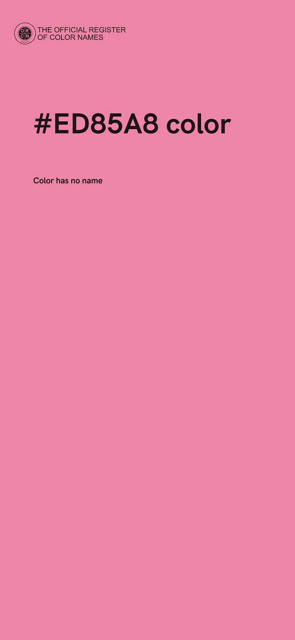 #ED85A8 color image
