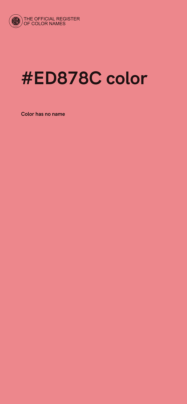 #ED878C color image