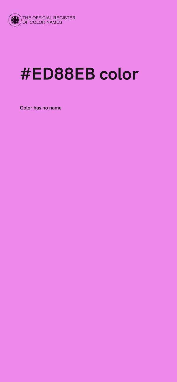 #ED88EB color image