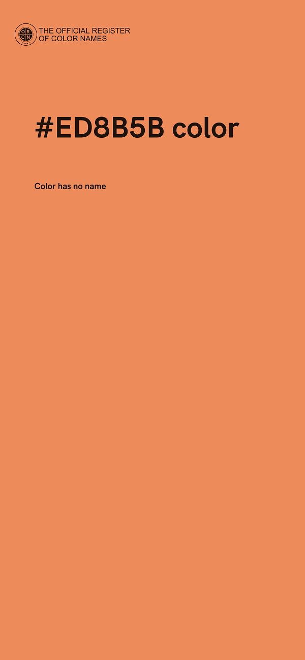 #ED8B5B color image