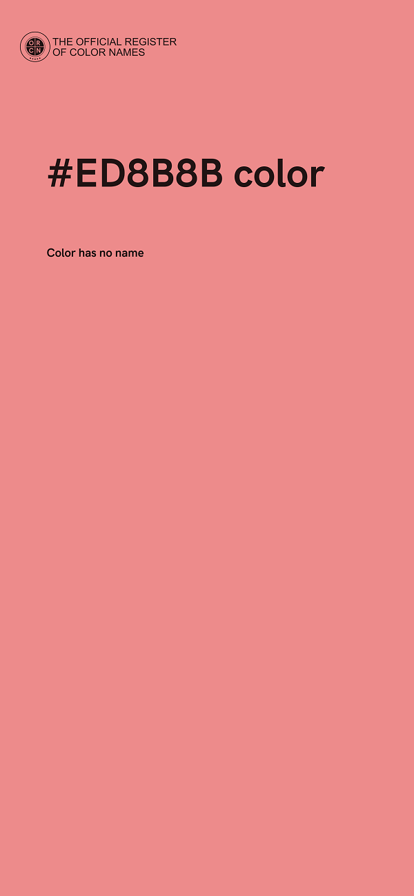 #ED8B8B color image