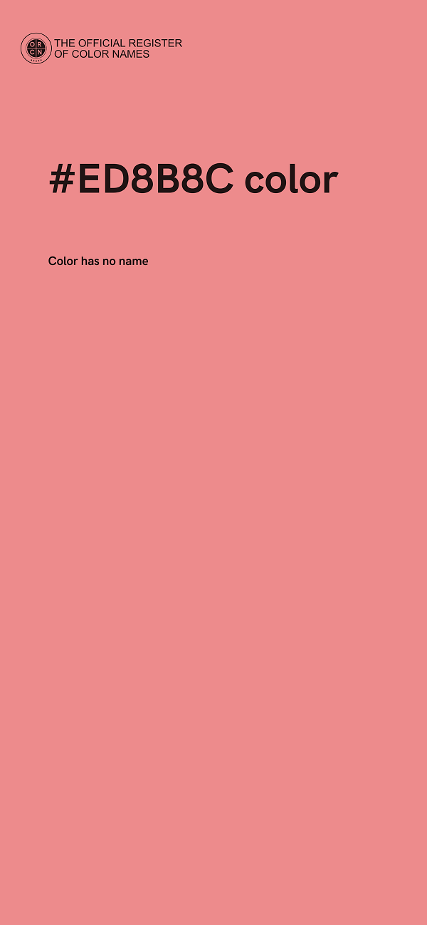 #ED8B8C color image