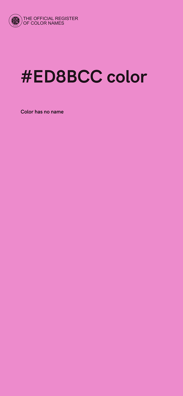 #ED8BCC color image