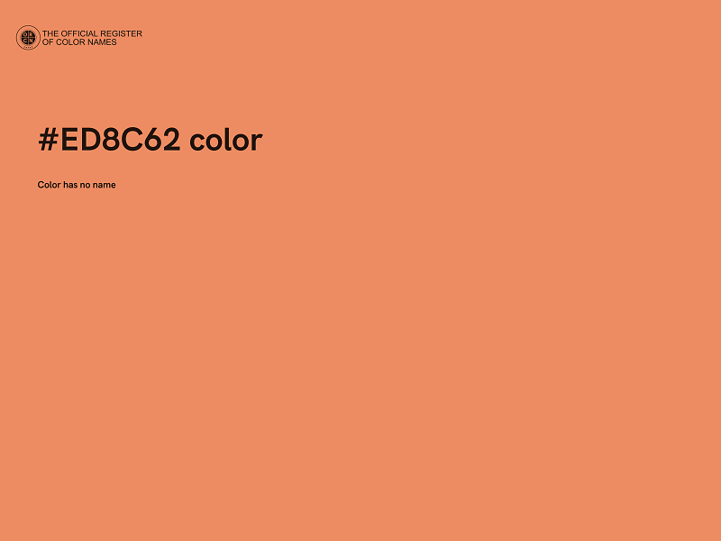 #ED8C62 color image