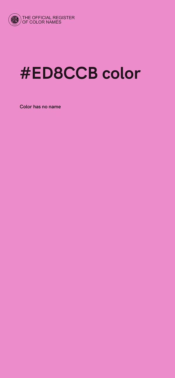 #ED8CCB color image