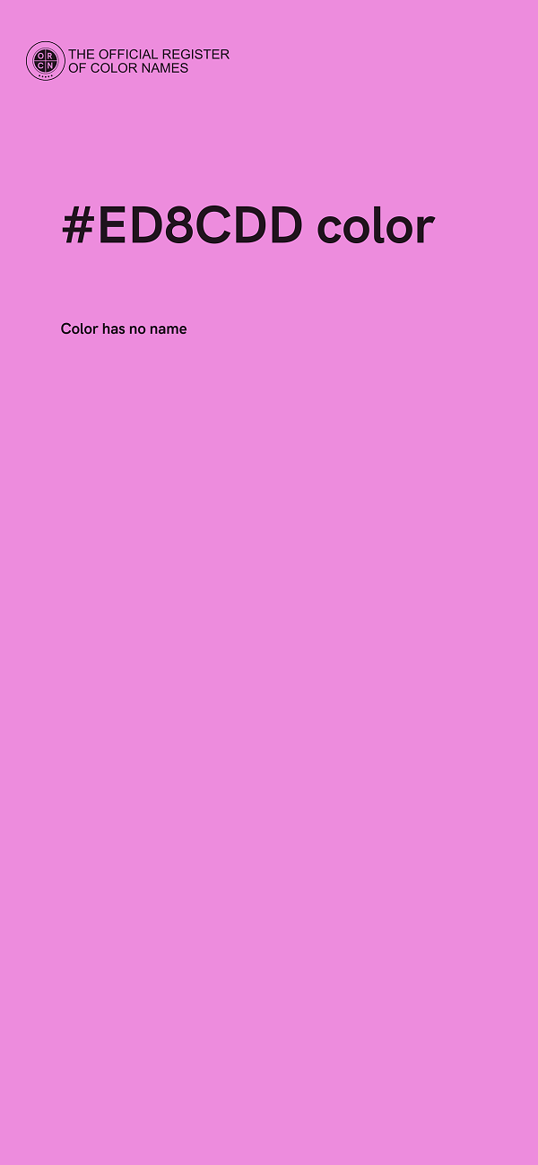 #ED8CDD color image