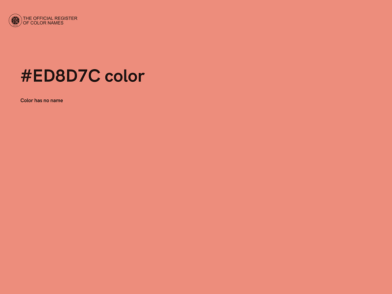 #ED8D7C color image
