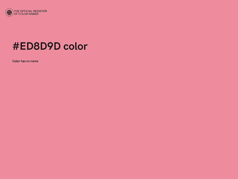 #ED8D9D color image