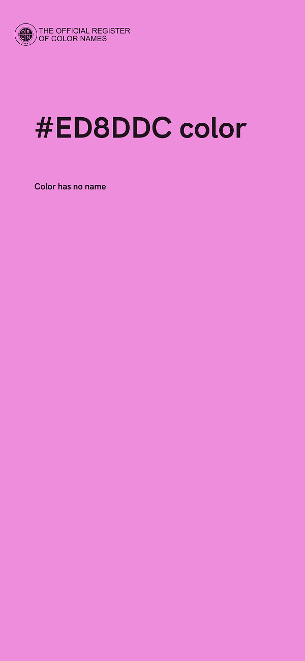 #ED8DDC color image