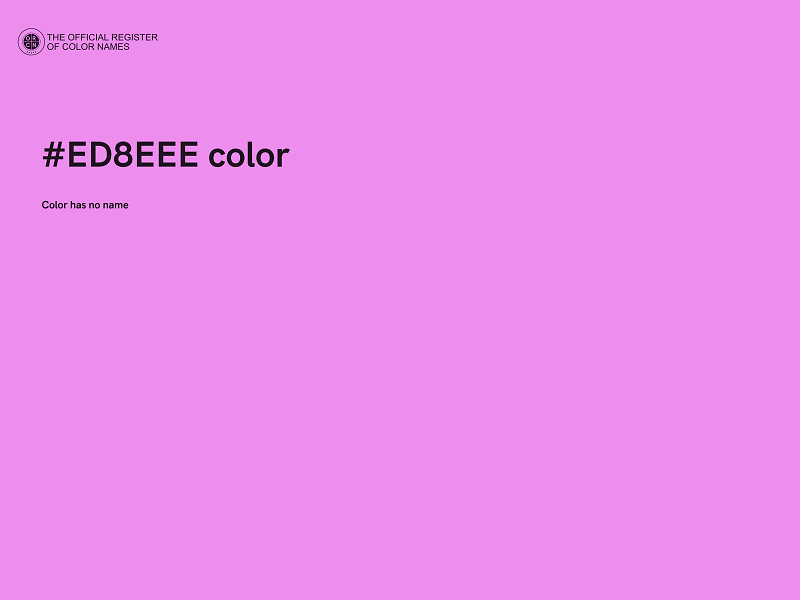 #ED8EEE color image