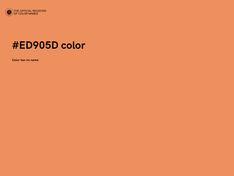 #ED905D color image