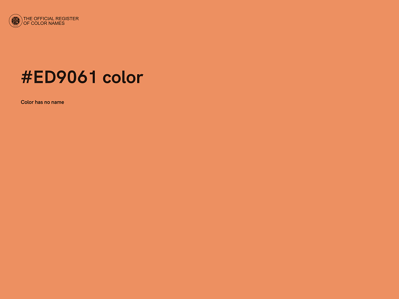 #ED9061 color image
