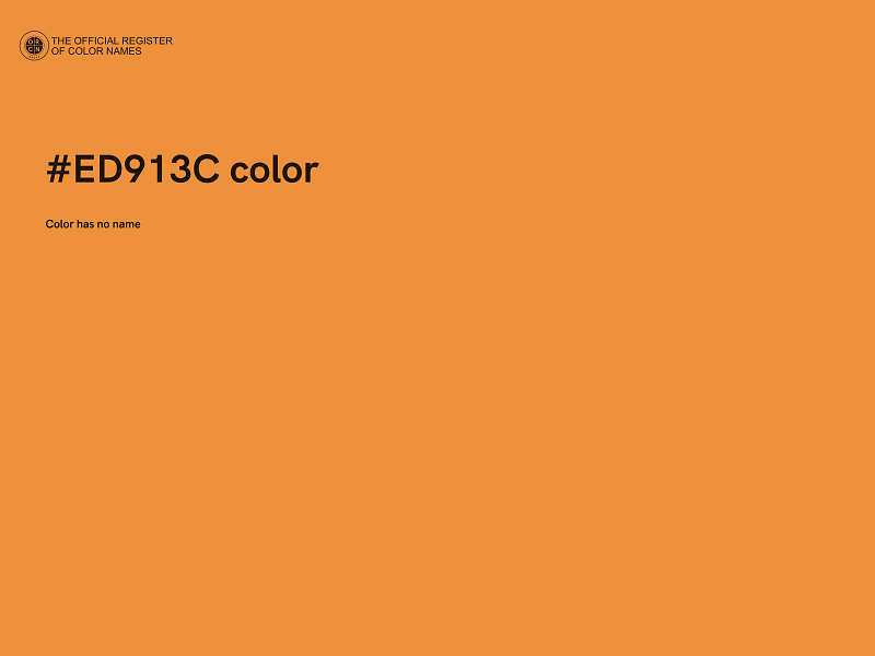 #ED913C color image