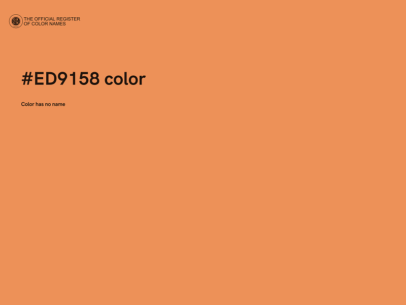 #ED9158 color image