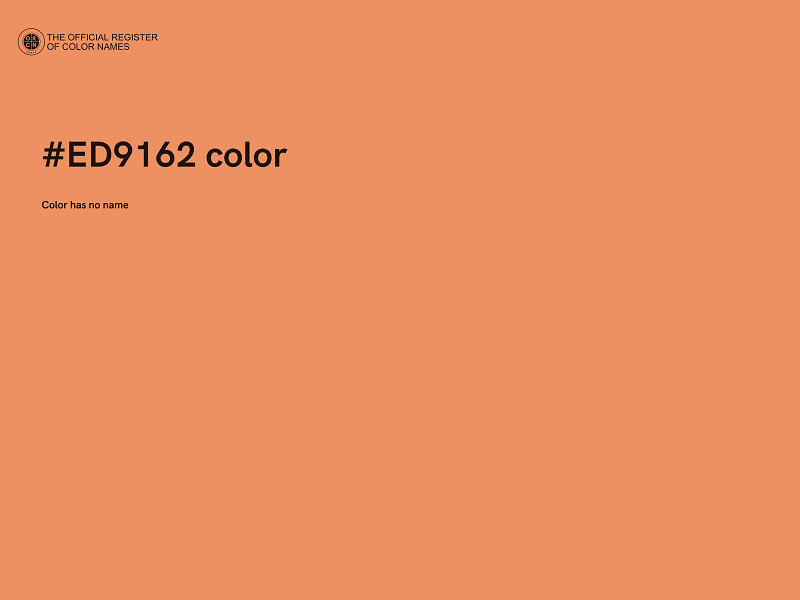 #ED9162 color image