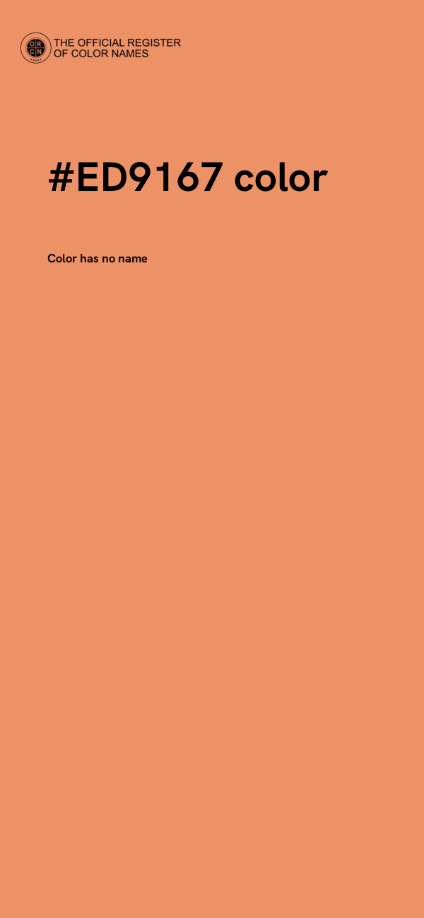 #ED9167 color image