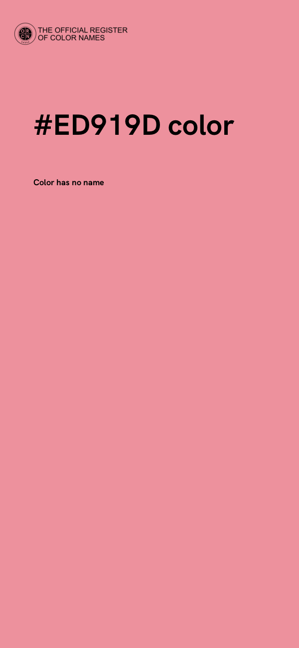 #ED919D color image