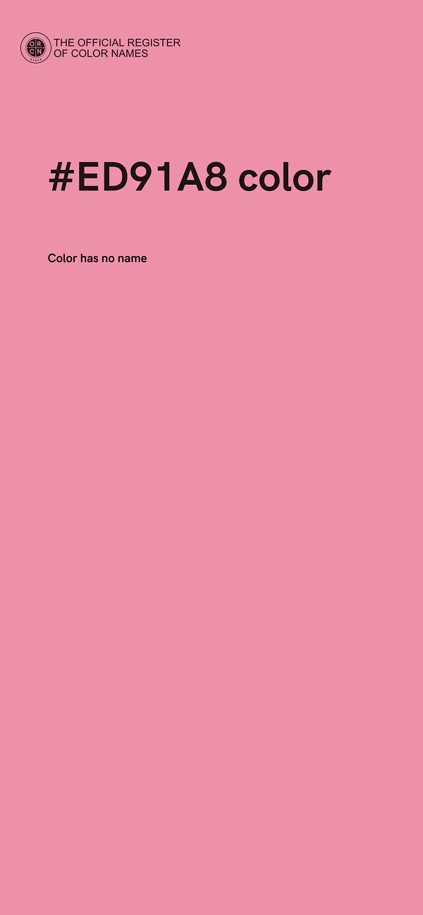 #ED91A8 color image