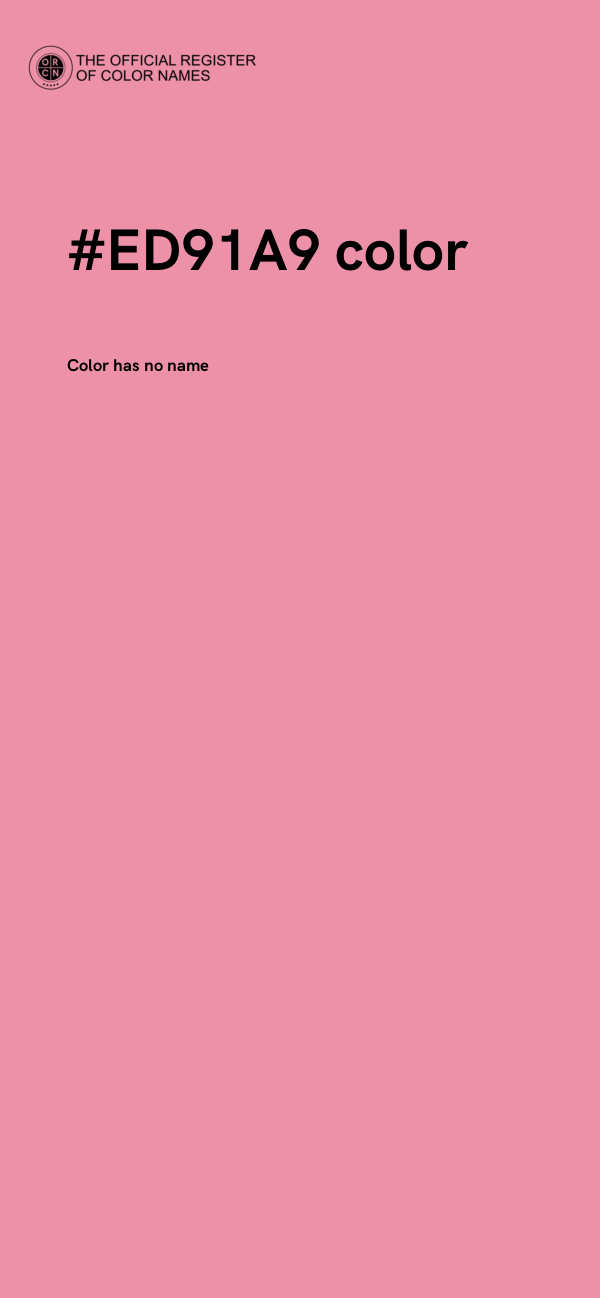 #ED91A9 color image