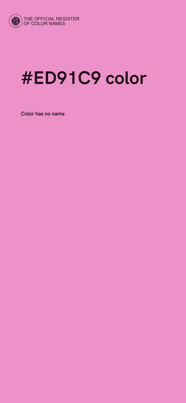 #ED91C9 color image