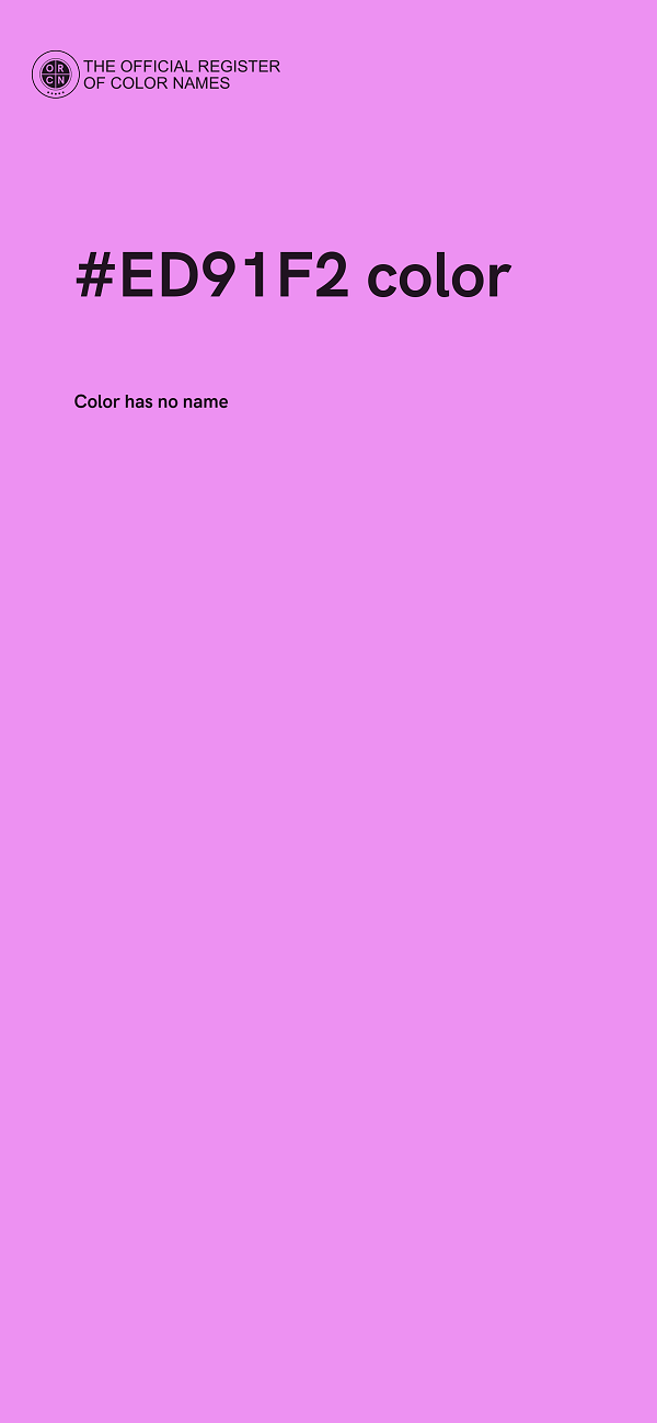 #ED91F2 color image