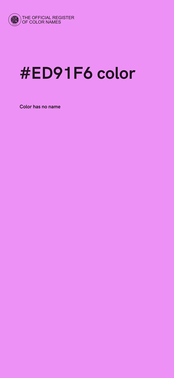 #ED91F6 color image