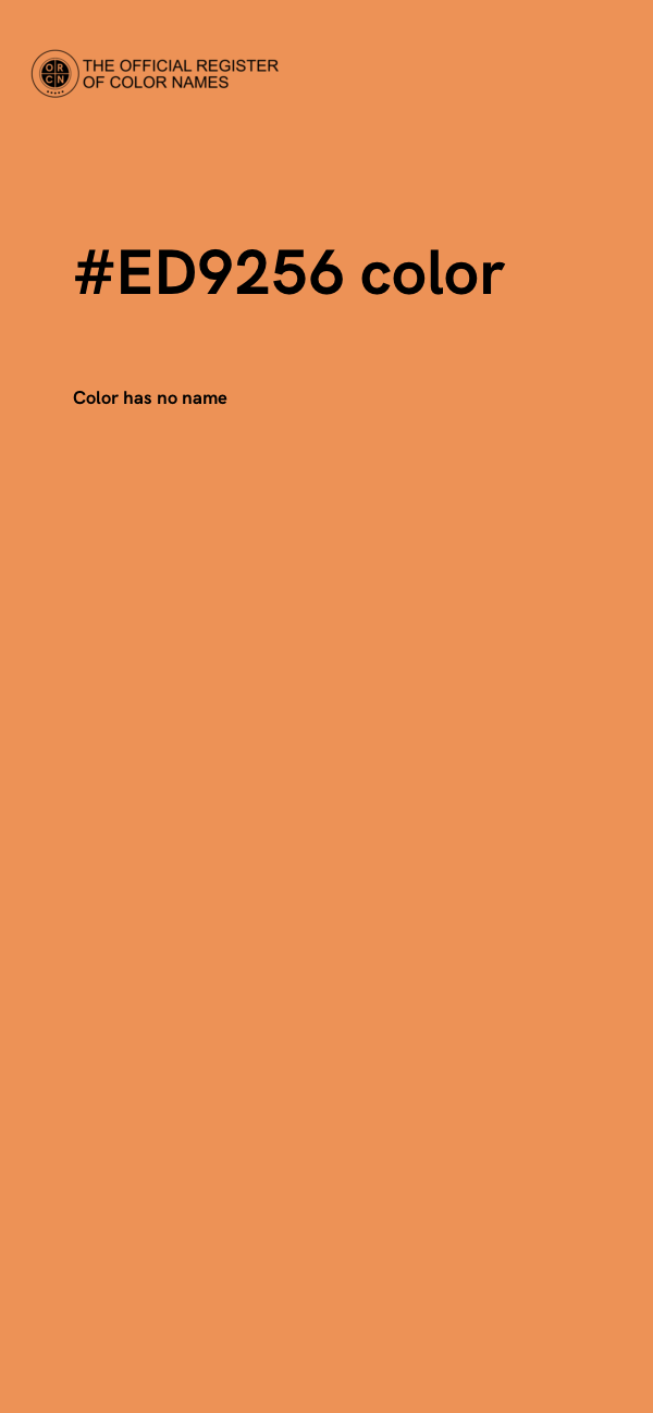 #ED9256 color image