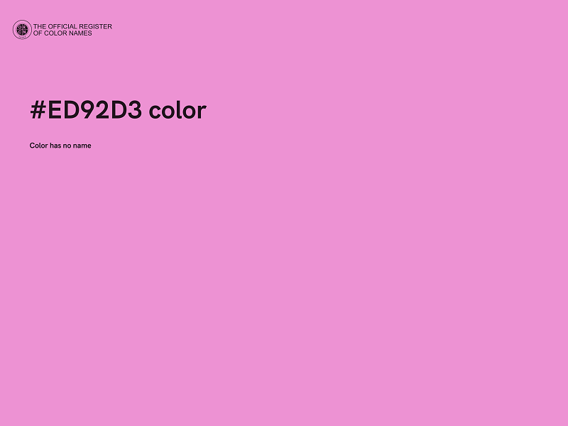 #ED92D3 color image