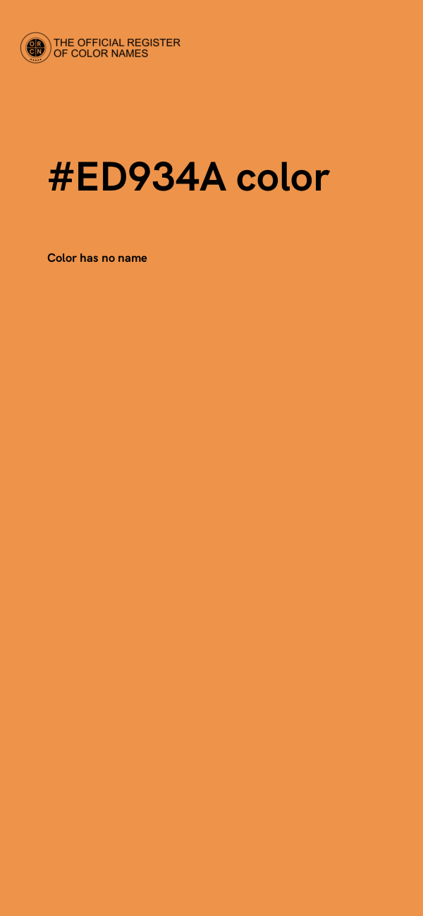 #ED934A color image