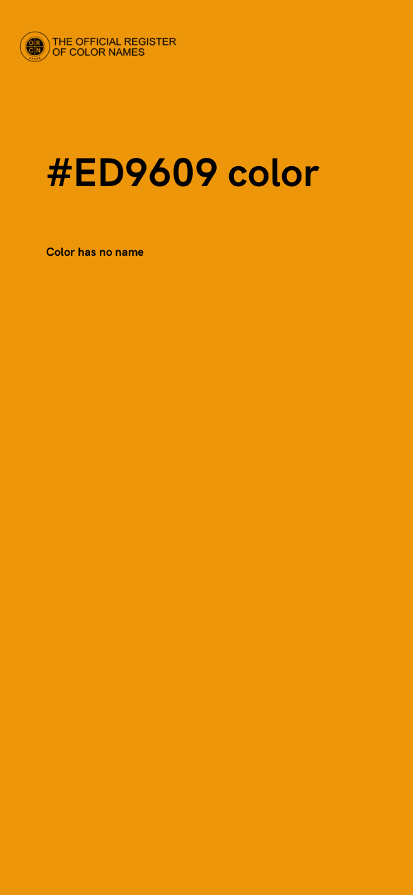 #ED9609 color image