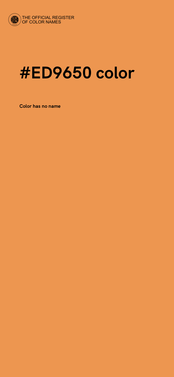 #ED9650 color image