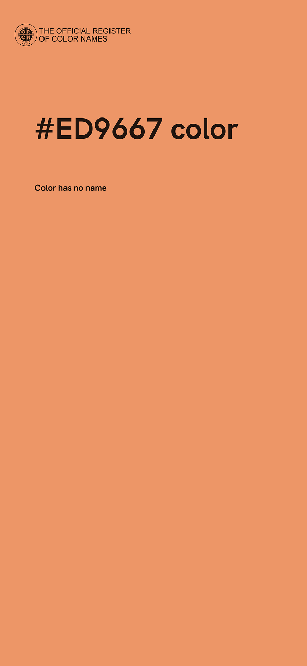 #ED9667 color image