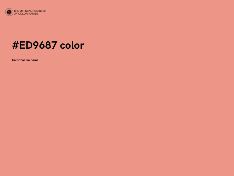 #ED9687 color image