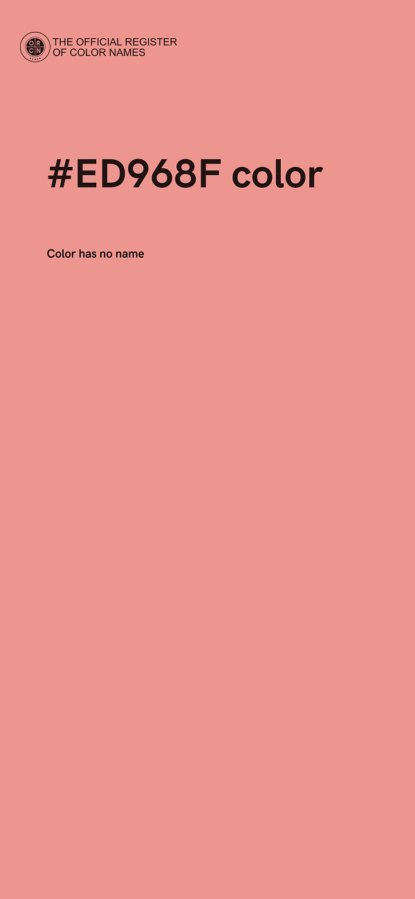#ED968F color image