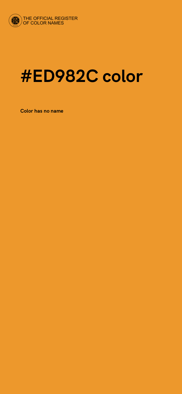 #ED982C color image