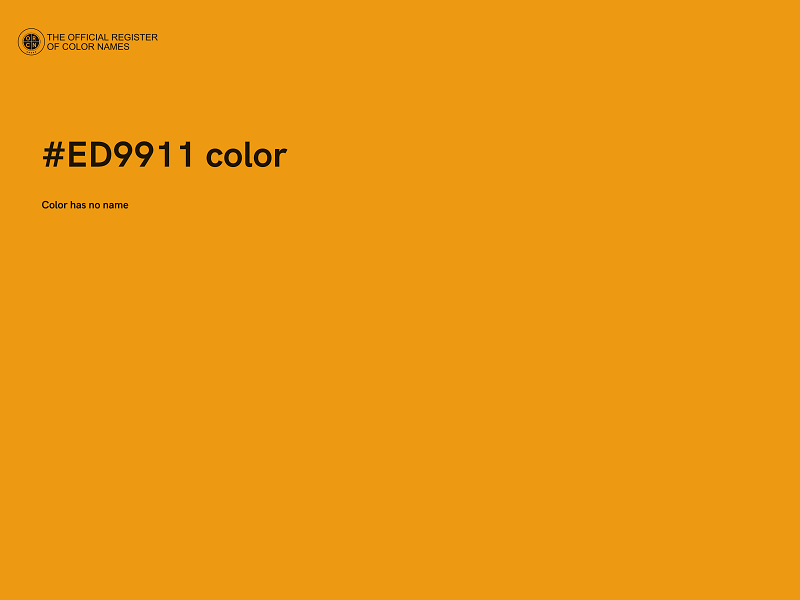 #ED9911 color image