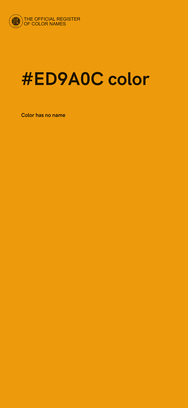 #ED9A0C color image