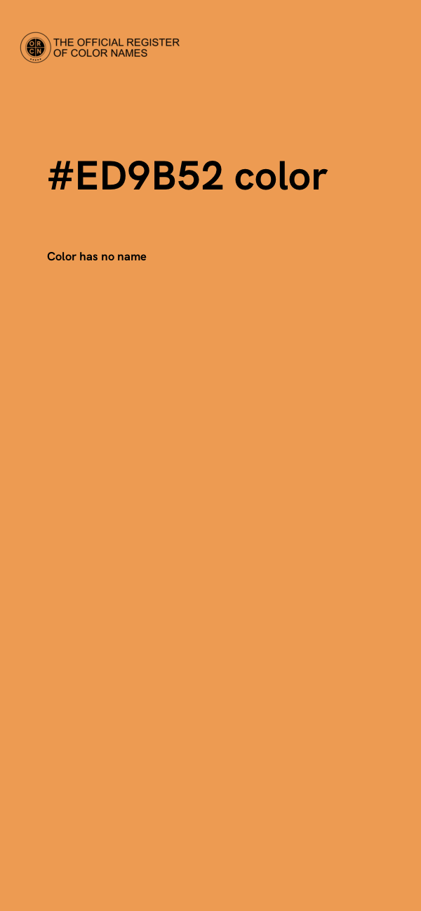 #ED9B52 color image