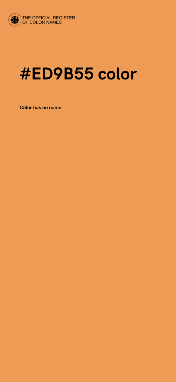 #ED9B55 color image