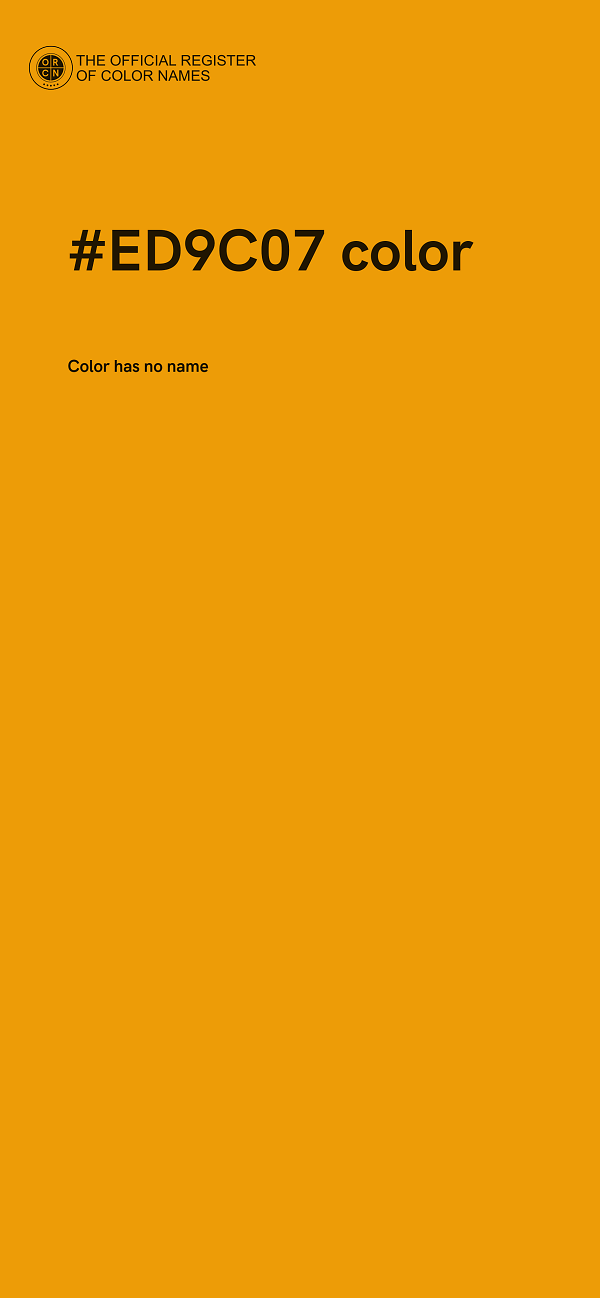 #ED9C07 color image