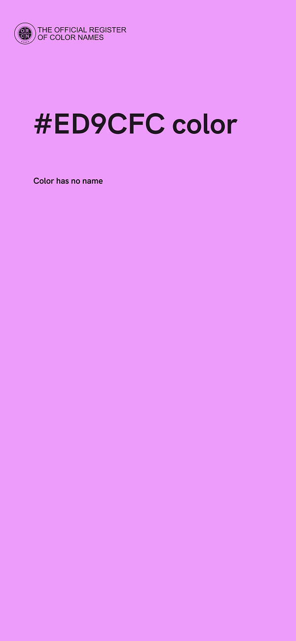 #ED9CFC color image