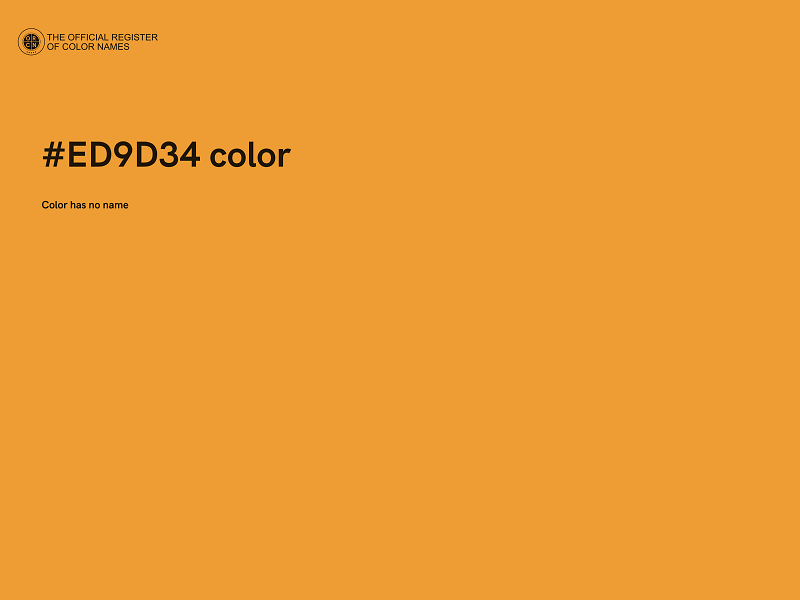 #ED9D34 color image