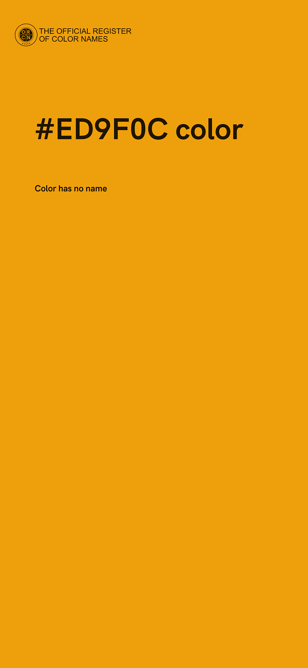 #ED9F0C color image