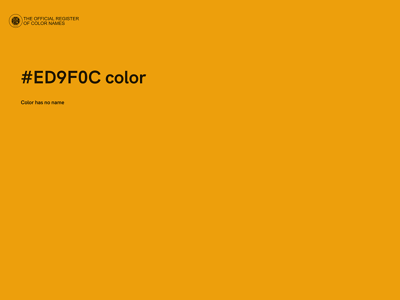 #ED9F0C color image