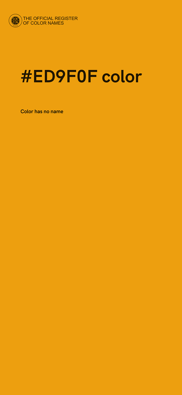 #ED9F0F color image