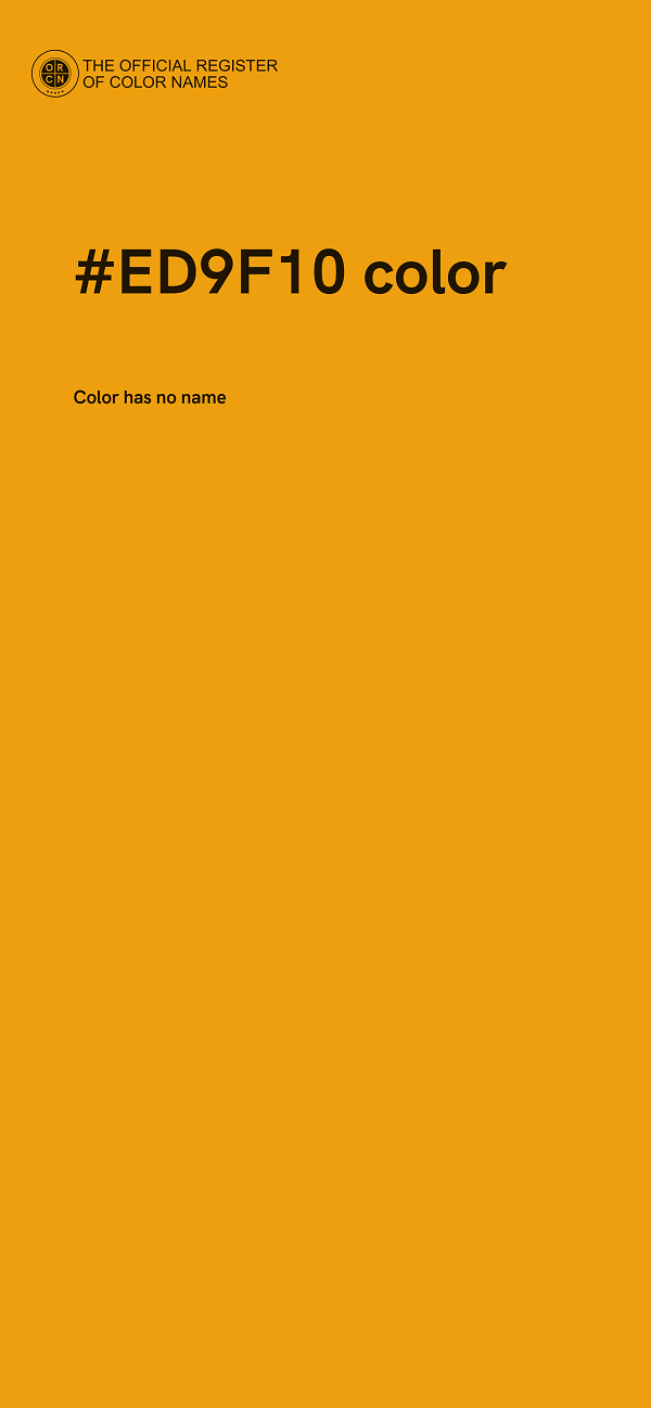 #ED9F10 color image