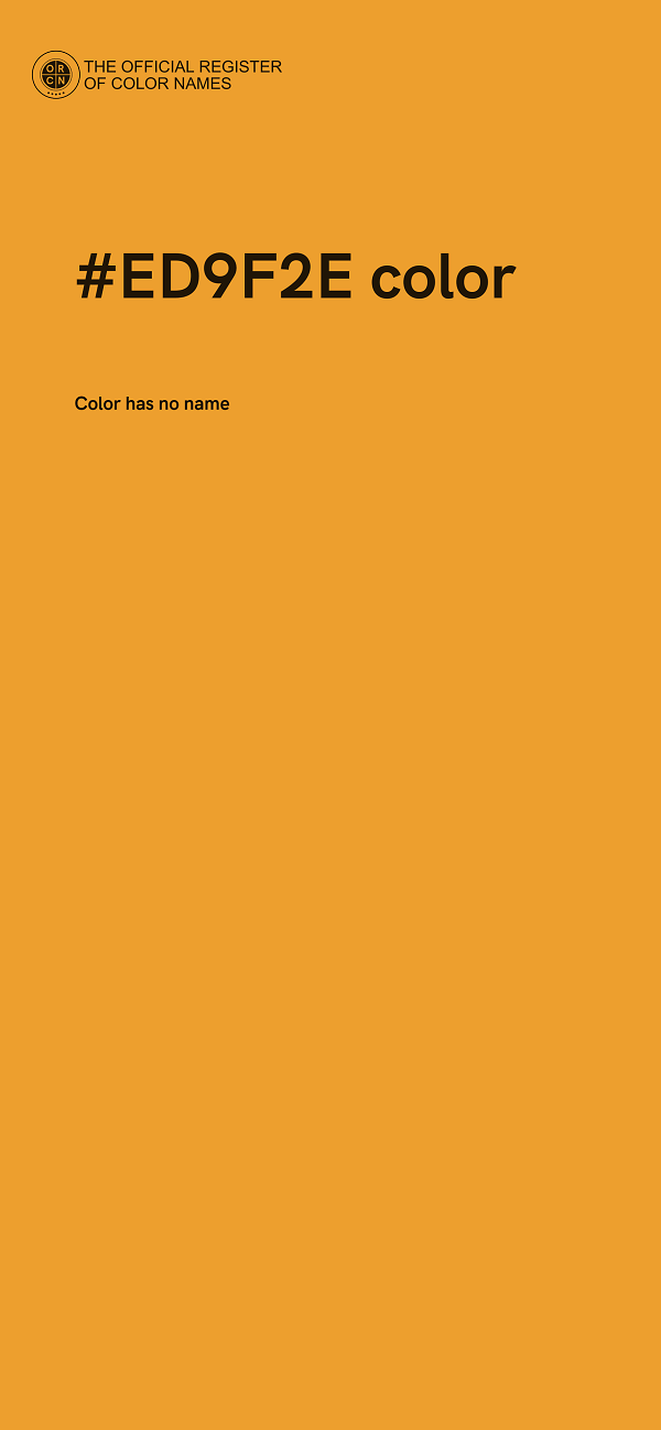 #ED9F2E color image